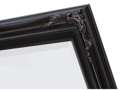 Verona - Klassieke Barok Spiegel met Dubbele Rand - Zwart Frame