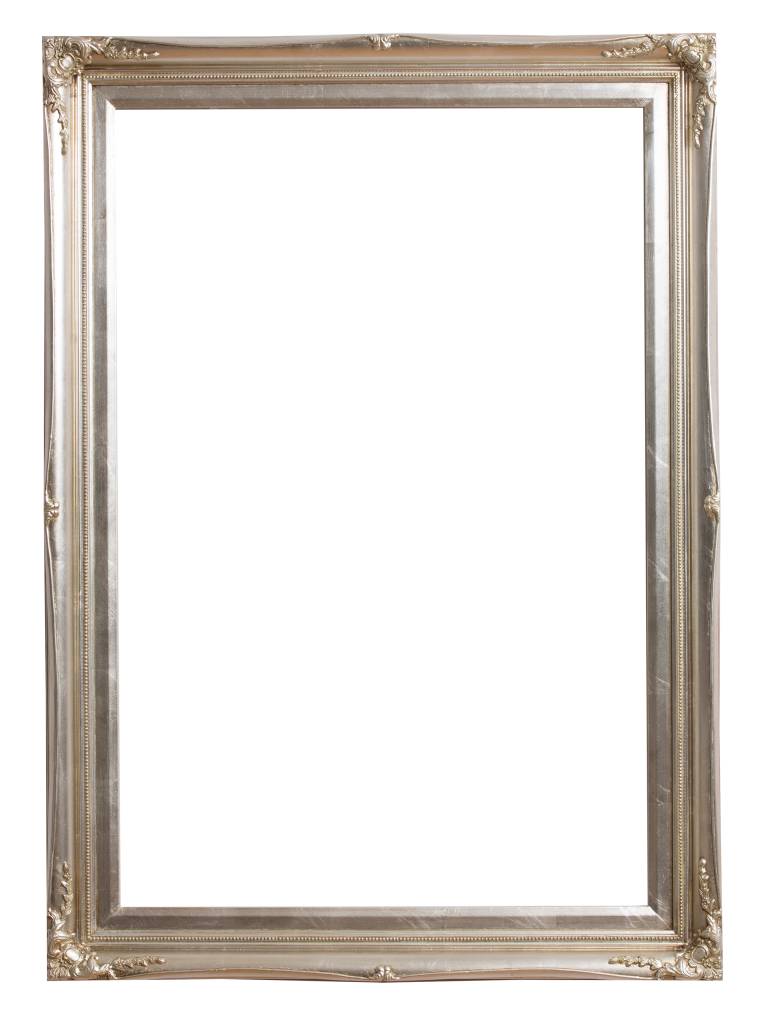 Kunstspiegel Zilveren Lijst 60X120 Cm Barok Verona kunstspiegel kopen in de aanbieding