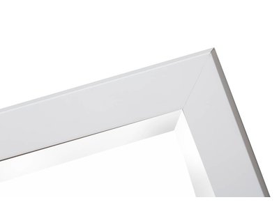 New York - Strakke Moderne Designspiegel - Wit Gekleurd Frame