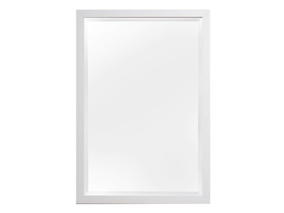 New York - Strakke Moderne Designspiegel - Wit Gekleurd Frame