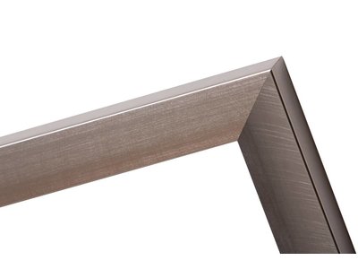 Corte - schuine design lijst in RVS kleur
