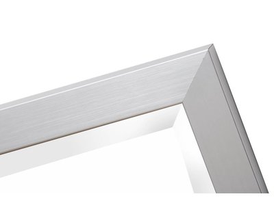 Barletta - Moderne Strakke Spiegel - Kleur Geborsteld Aluminium