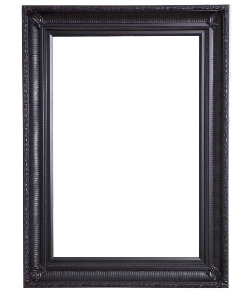 Bari - zwarte lijst van hout met ornament