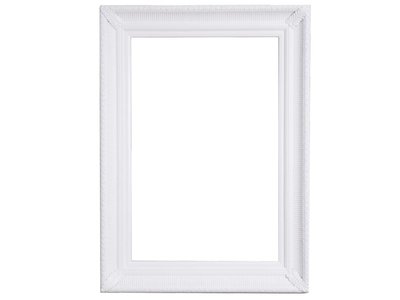Bari Witte lijst van hout met ornament