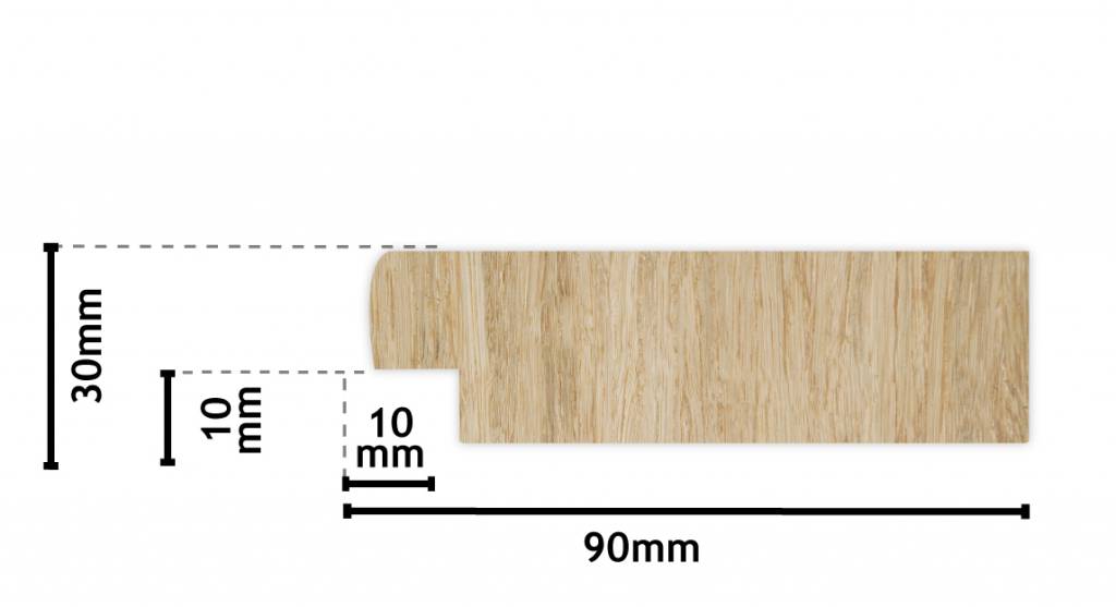 Wood - Ongeschuurde Steigerhouten Spiegel
