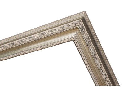 Pizzo - Bescheiden Italiaanse Barok Lijst - Licht Zilver Gekleurd