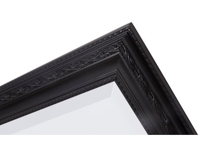 Pizzo - Bescheiden Italiaanse Barok Spiegel - Zwart Gekleurd Frame