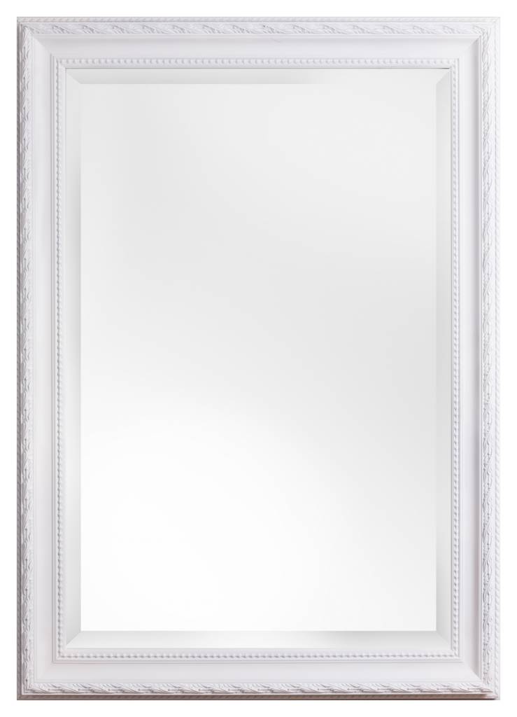 Pizzo - Bescheiden Italiaanse Barok Spiegel - Wit Gekleurd Frame
