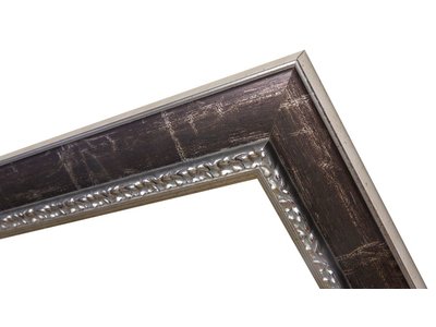 Bosa - zilver bruine lijst van hout