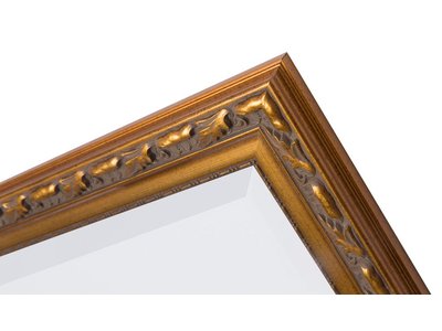 Bonalino - Barok Spiegel met Bladpatroon - Goud Gekleurd Frame