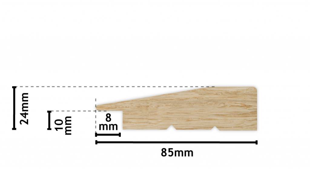 Koop de nantes zwarte houten lijst