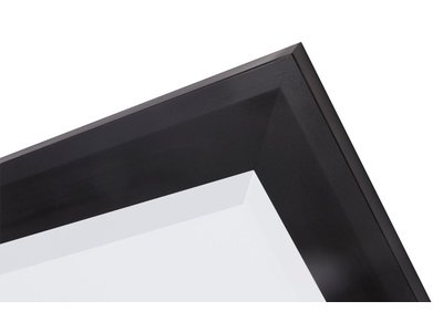 Nantes - Brede Moderne Spiegel - Mat Zwart Gekleurd Frame