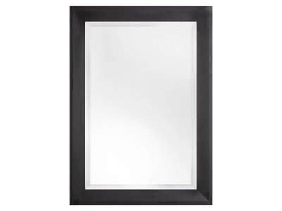 Nantes - Brede Moderne Spiegel - Mat Zwart Gekleurd Frame