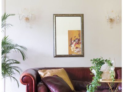 Rieti spiegel met zilveren lijst