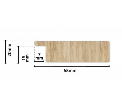 Bastia - spiegel - zwart/hout