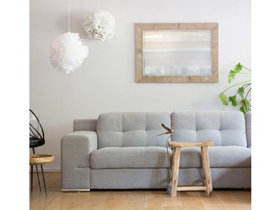 Wood - Ongeschuurde Steigerhouten Spiegel