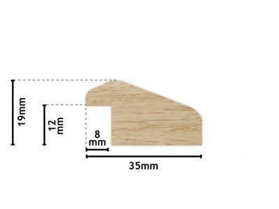 Lille - spiegel - zwart/hout