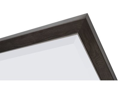 Rimini - spiegel - donkerbruin hout