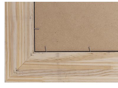 Rimini - spiegel - zilver/hout