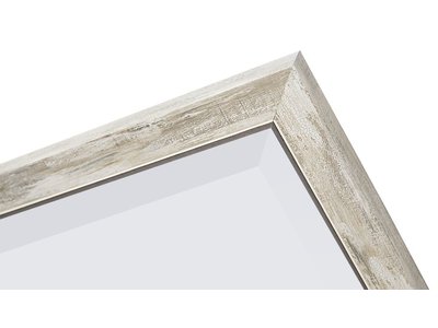 Rimini - spiegel - zilver/hout