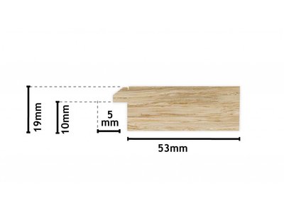 Rimini Grande -spiegel - donkerbruin hout