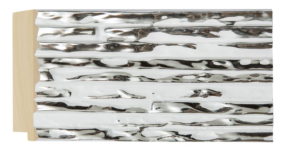Toscane - spiegel - wit/zilver