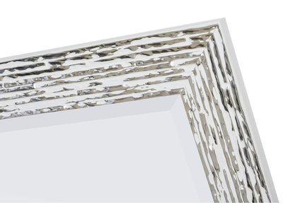 Toscane - Designspiegel - Kleur Wit met Zilver