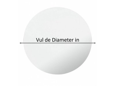 Ronde Spiegel - Zonder Lijst - Alle Maten Mogelijk