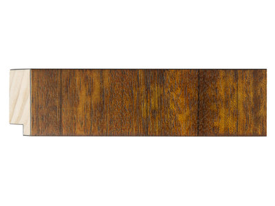 Lecce - Gladde Houten Lijst - Gelakt-Teak Kleur