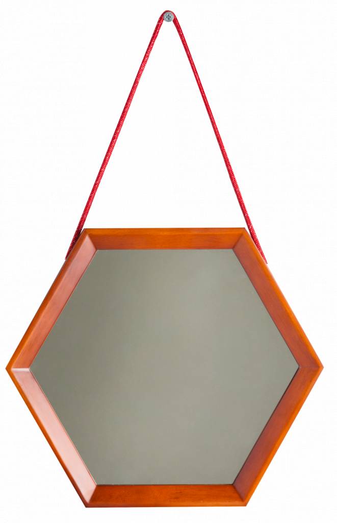 Lazio - hexagon spiegel