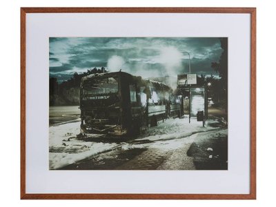 Bus fire by Hans Eiskonen