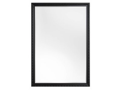 San Salvo - Klassieke Spiegel met Golfpatroon - Zwart Gekleurd Frame