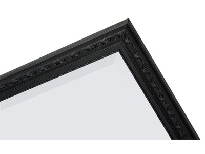 San Salvo - Klassieke Spiegel met Golfpatroon - Zwart Gekleurd Frame