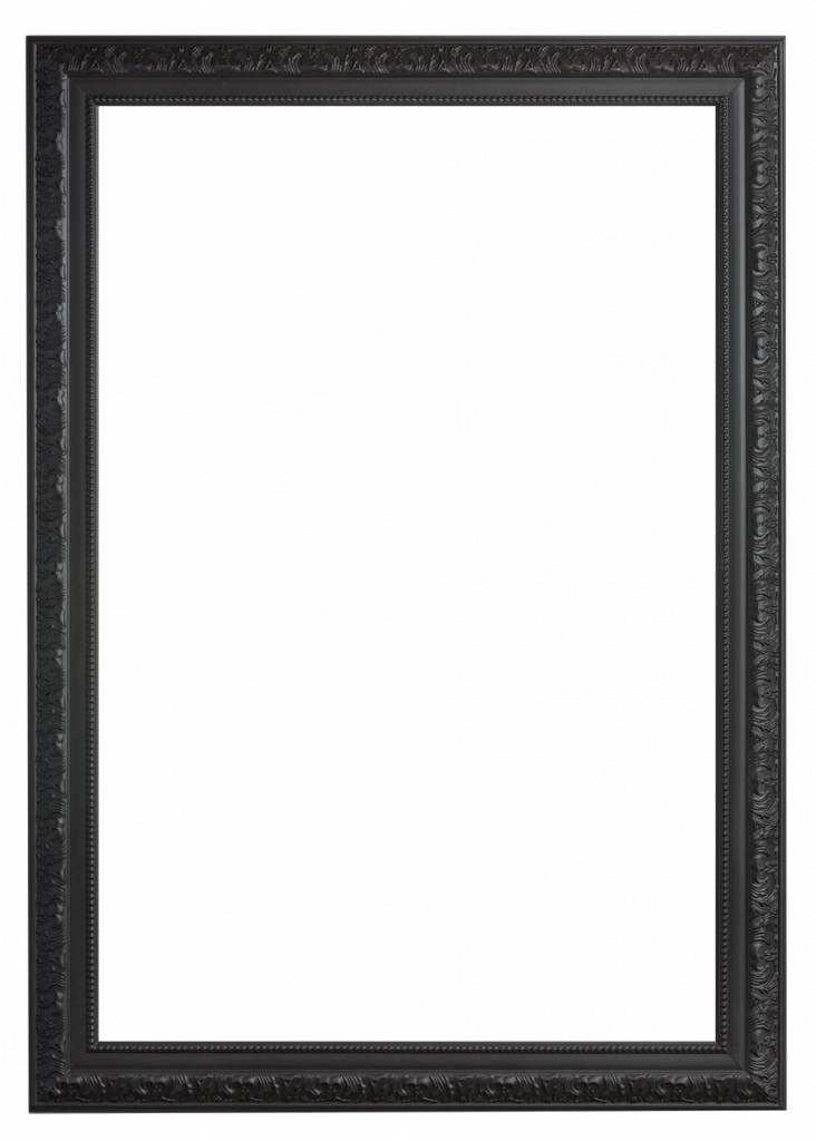 Palmi - Barok Lijst - Zwart Gekleurd Frame