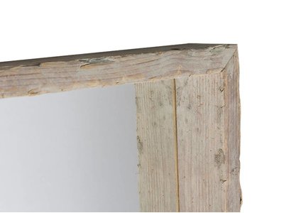 Wood - spiegel - ongeschuurd steigerhout