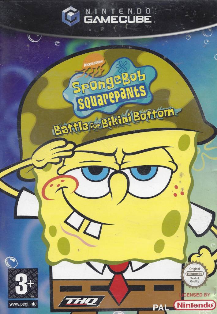 SPONGEBOB SQUAREPANTS BATTLE FOR BIKINI BOTTOM for Gamecube - with box ...