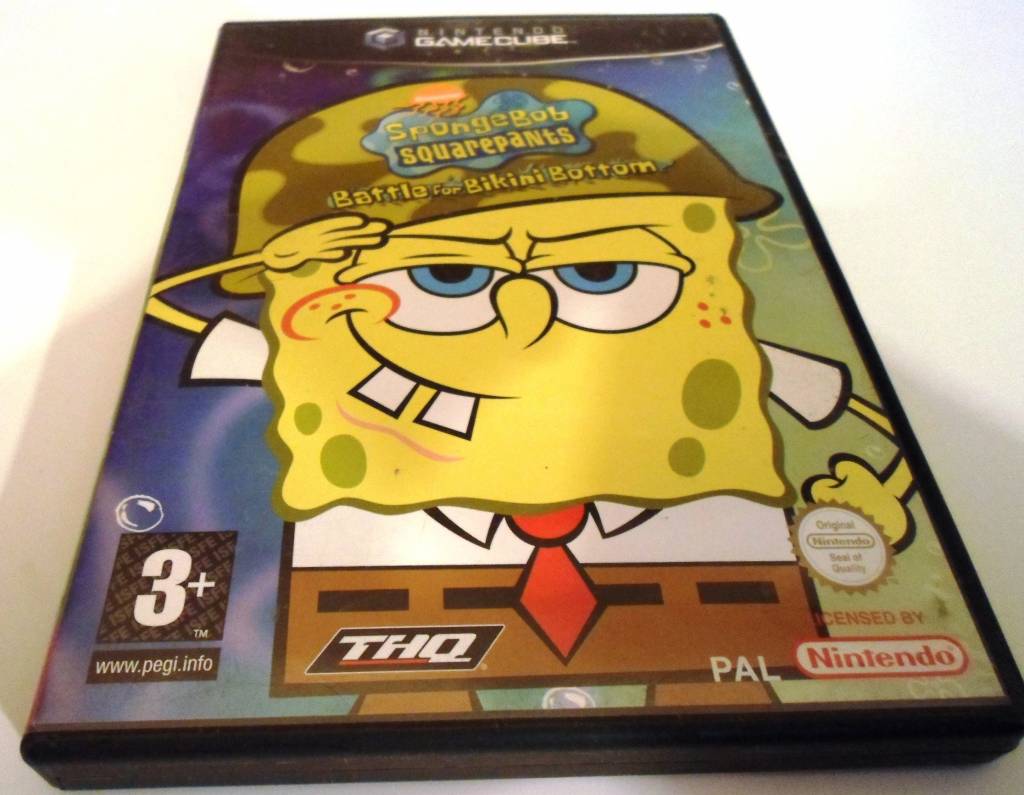 SPONGEBOB SQUAREPANTS BATTLE FOR BIKINI BOTTOM for Gamecube - with box ...