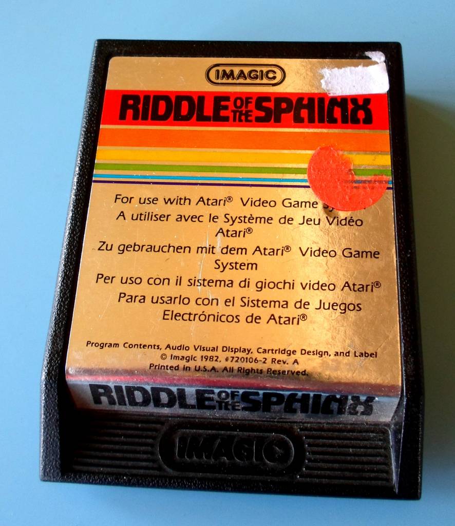 RIDDLE OF THE SPHINX - Atari 2600 - Imagic - Passion For Games