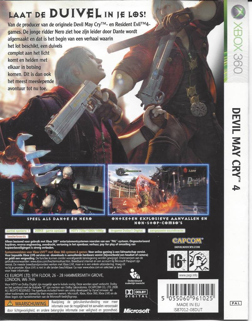 DEVIL MAY CRY 4 for Xbox 360