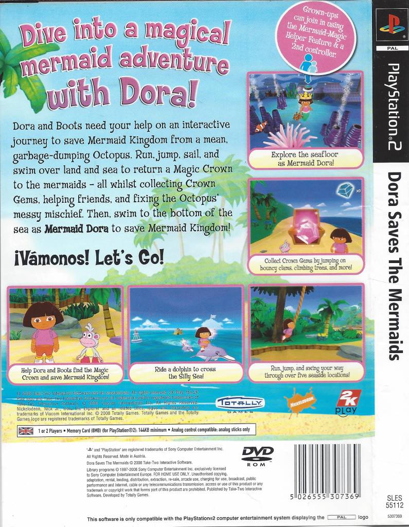 Dora Saves The Mermaids for Playstation 2 PS2 - Passion for Games ...