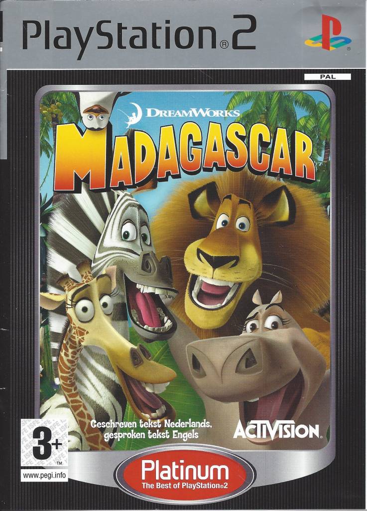 Madagascar Platinum for Playstation 2 PS2 - Passion for Games Webshop ...