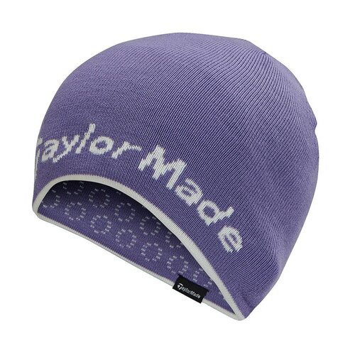 TaylorMade Reversable Ladies Beanie - Paars Wit TaylorMade Reversable Ladies Beanie - Paars Wit