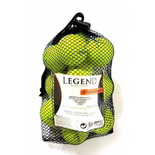 Legend Distance Golfbal Geel - Dozijn / 12 stuks Legend Distance Golfbal Geel - Dozijn / 12 stuks