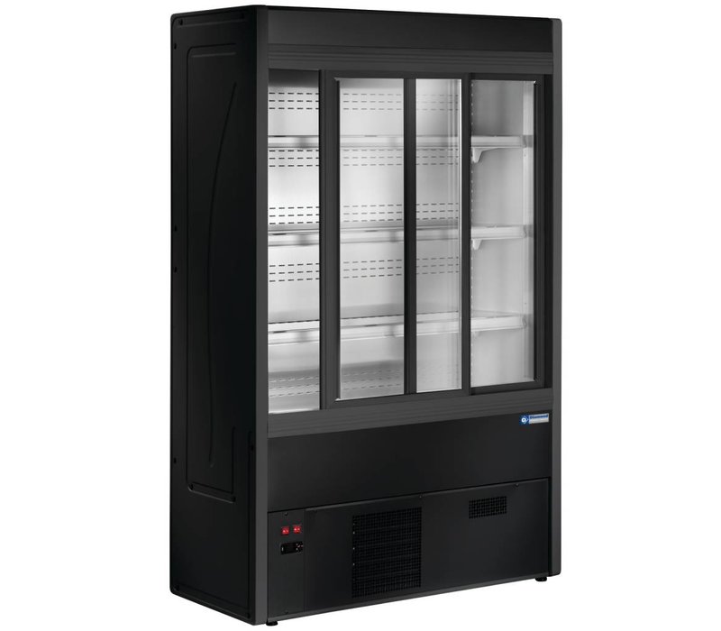 Diamond Wall Furniture Chilled Black With Sliding Doors 545x H Diamond Wall Furniture Chilled Black With Sliding Doors 545x H 1900mm In 5 Widths