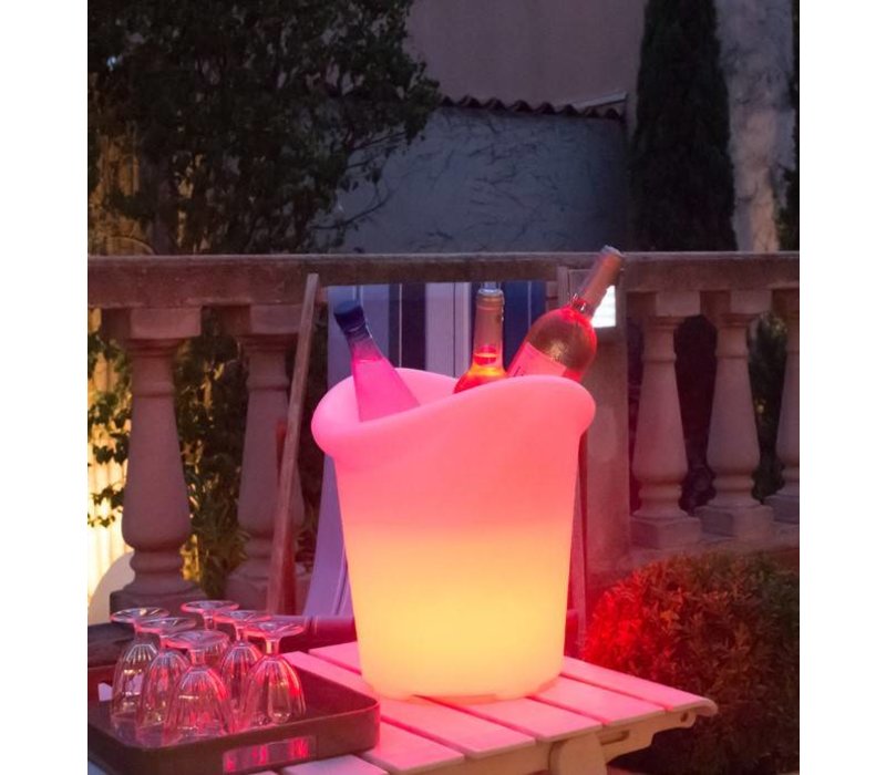 Lumisky Verlichte Wijnkoeler Yuppy C 35cm | 5W (Batterij) | Gekleurd ... Lumisky Verlichte Wijnkoeler Yuppy C 35cm | 5W (Batterij) | Gekleurd ...