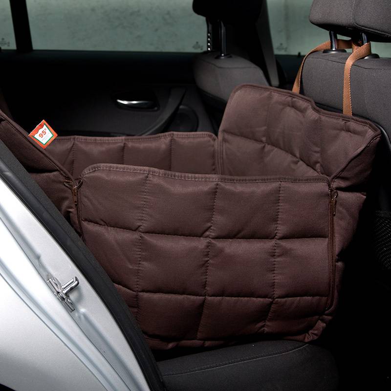 Doctor Bark 1 Seat Car Cover Brown Quinmo Pet Food Supplies