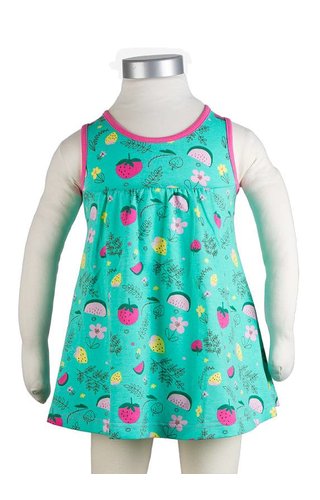 JNY Design mouwloos jurkje zomerfruit JNY Design mouwloos jurkje zomerfruit