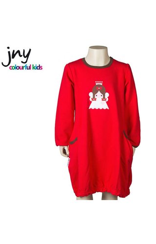 JNY Design Ballonjurkje kerst rood met engel JNY Design Ballonjurkje kerst rood met engel