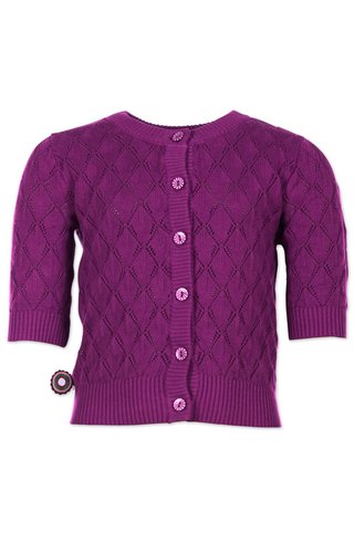 4funkyflavour Vestje 'Bring you love to me' paars 4funkyflavour Vestje 'Bring you love to me' paars