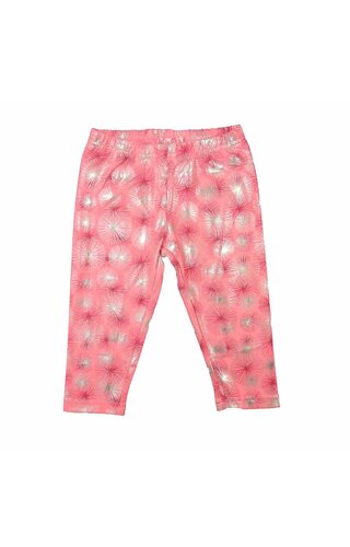 LoFff Legging 3/4 pink zilver LoFff Legging 3/4 pink zilver